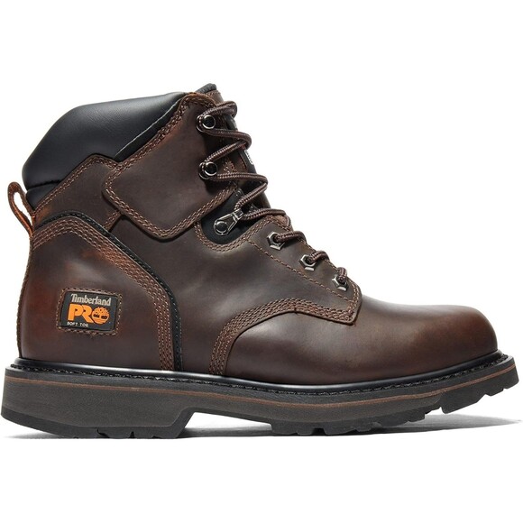 Timberland PRO Men's PIT BOSS 6" Soft Toe Work Boots Dr. Brown Sz 10.5 NIB - Picture 2 of 7